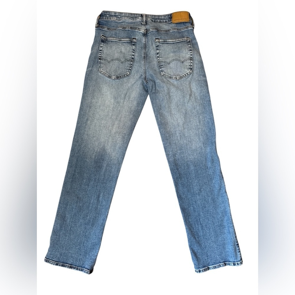 Men’s AE American Eagle Airflex BOOTCUT faded blue JEANS 31 x 32